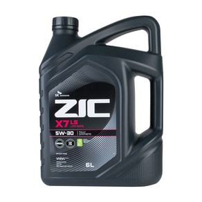 지크 ZIC X7 5W-30 LS 6L 디젤 경유 엔진오일, 단품, 1개