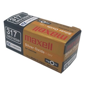 맥셀 MAXELL 시계배터리 317(SR516SW) - 10알 SILVER 배터리