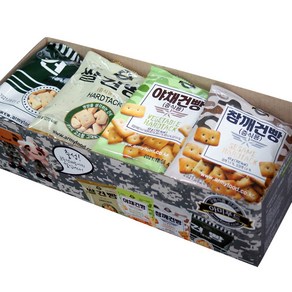 아미푸드 군대 건빵 3p + 쌀건빵 3p + 야채건빵 3p + 참깨건빵 3p, 1세트, 780g