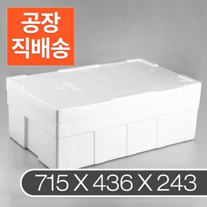 가배상점 일반 스티로폼 아이스박스 20k 2개 대용량 택배상자