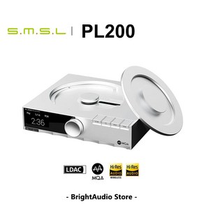 SMSL PL200 MQA CD 플레이어 블루투스 리시버 USB DAC 정밀 액세스 서보 시스템 고해상도 오디오 AK4499EX DAC 칩 DSD512 PCM76