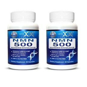 제넥스포뮬러 NMN 500mg NAD+ 60캡슐, 2병, 60정, 2개