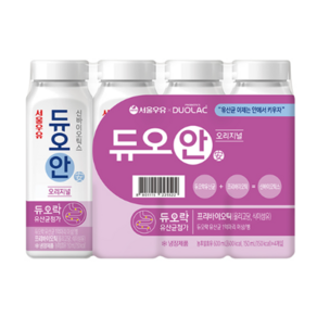 서울우유 듀오안 오리지널 24개 150ml 서울우유 &위드단비