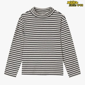 인디고키즈 중계점 *24년 FW신상 20%할인* 기모 후라이스 반목 티셔츠 (2Color) 스트라이프 패턴 디자인 기모가 들어간 반폴라 긴팔티셔츠 8~13세