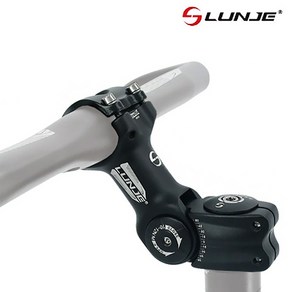 LUNJE 각도조절 핸들스템 60도까지 조절 핸들업 높이조절, 31.8mm/110mm, 1개