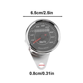 오토바이 계기판 디지털 속도계 범용 휴대용 주행 거리계 간단하고 세련된 가족용 선물, Silve, 1개