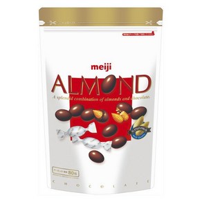 일본간식 일본초콜릿 일본초콜렛 meiji 메이지 아몬드초콜릿 파우치 336g 대용량, 1개