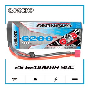 RC카 가오능 6200mAh 7.4V (2셀) 레이싱배터리, XT90, 1개