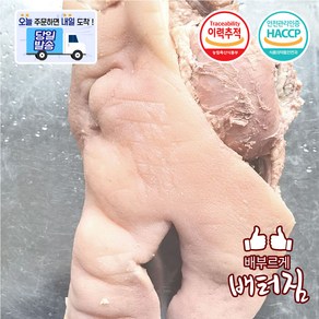 (배터짐) (특가도매)국내산 삶은 돼지머리 한마리분 3kg내외, 1개