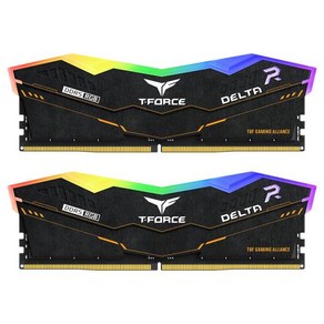 팀그룹 T-FORCE 델타 TUF 게이밍 얼라이언스 RGB DDR5 램 32GB (2x16GB) 6000MHz PC5-48000 CL30 데스크탑, 2개