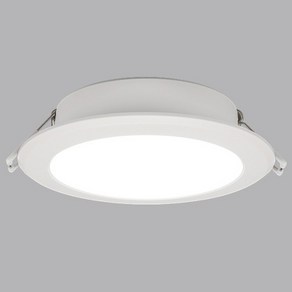 비츠온 LED 슬림 12W 방습 다운라이트 확산 매입등 130MM 타공 107MM, 전구색, 1개