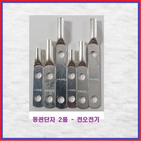 전오전기 일반동관단자 터미널 동관단자 2홀(홀간격45MM) 50SQ-2H(1EA), 1개