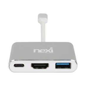 (NEXI) USB-C to HDMI컨버터 4K 60Hz PD충전 USB3.0, 1개