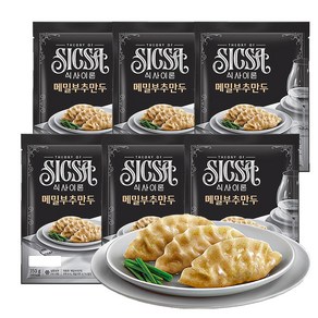 롯데 식사이론 메밀부추만두, 6개, 350g