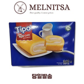 티포 미니 우유맛 크림 롤케이크, 1개, 360g