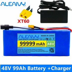 48v 리튬 이온 배터리 28 ~ 99999Ah 1000w 팩 54.6v E-바이크 전기 자전거 스쿠터 BMS + 포함, 1개