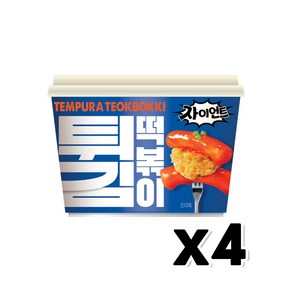 자이언트 튀김떡볶이 즉석용기컵 335g x 4개