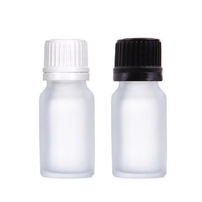 반투명 유리병 드롭퍼 일반민자캡 10ml (검정/흰색)