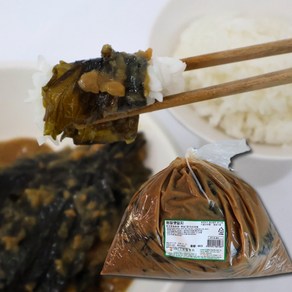 [여우마을] 대용량 된장깻잎 깻잎장아찌 업소용 식당용, 1개, 4kg