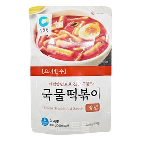 대상 청정원 요리한수 국물떡볶이 양념, 1개, 140g