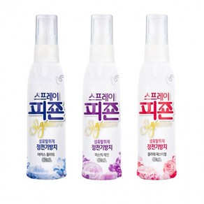 DS향기탈취제 섬유탈취제 스프레이 80ml 휴대용 정전기방지 피죤, 아이스플라워, 1개