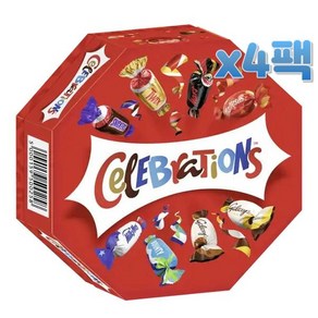 Celebations 수입 초콜렛 믹스 186g x4박스 Dekoative Pasentschachtel, 4박스