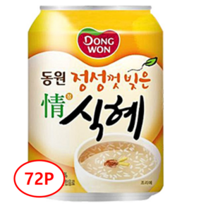 동원 정성껏 빚은 식혜, 210ml, 72개