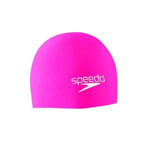 Speedo 유니 성인용 수영 모자 실리콘 탄성 중합체, Pink, 1개