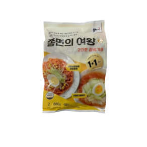 쫄면의 여왕 비빔쫄면 냉쫄면 냉면육수 포함, 1개, 880g