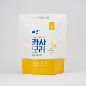 바른카사모래 라이트 6L (4.2kg) (가는입자), 1개