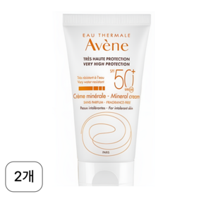 아벤느 선 미네랄 선크림 SPF50+ PA+++, 50ml, 2개