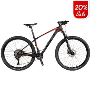 [사바코리아]SAVA 27.5 TORCH8.2 XT 24단 카본 MTB자전거 100%완조립, 블랙 레드, 17, 블랙 레드, 1개