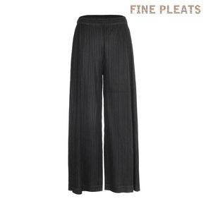 [FINE PLEATS] 피네 플리츠 스티치 베이직 팬츠 블랙