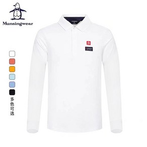 MUNSINGWEAR/만성위 골프 의류 남자 긴팔 티셔츠 패션 캐주얼 폴로 셔츠