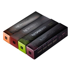 (리빙스쿨) 네스프레소 버츄오 정품 캡슐커피 마스터오리진 베스트 4종 세트, 10g, 4개, 10개입