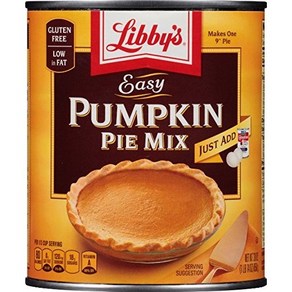 Libby's Pumpkin Pie Mix Easy Pumpkin - 30 oz Can (Pack of 3) Libby's 호박 파이 믹스 쉬운 호박 - 30온스 캔(3팩), 850g, 3개