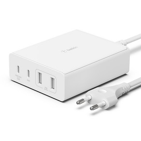 벨킨 부스트업 프로 108W 멀티 4포트 USB C PD GaN 고속 충전기 WCH010kr