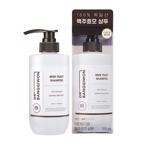 닥터방기원 맥주 효모 탈모증상 완화 샴푸, 500ml, 2개