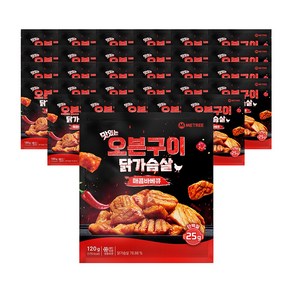 미트리 맛있는 오븐구이 닭가슴살 매콤바베큐 120g, 30개