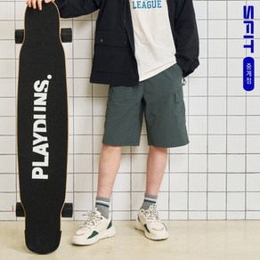 에스핏 중계점 *25년 여름신상 최종가* 사선건빵 5부 바지 (카키) 시원한 터치감의 나일론 스판 소재의 가볍고 편안한 데일리 하프 팬츠 [7-13세 이상] 아동 주니어