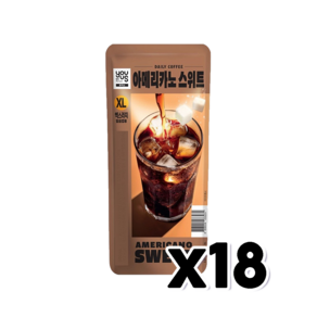 유어스 아메리카노스위트 XL 아이스파우치음료 500ml x 18개