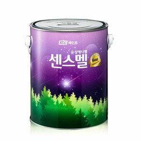 KCC 센스멜골드 에나멜 페인트 목재 철재 무광 1L, 1개