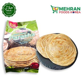 MEZBAN Whole Wheat Paatha (Bead) 30pcs 2400g  메즈반 통밀 파라타 (커리빵), 1개, 2.4kg