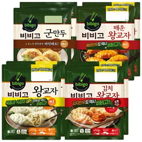 비비고 만두세트(왕교자2+김치왕교자2+군만두2+매운왕교자2), 455g, 1개