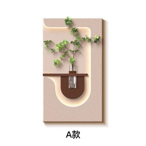 LED 스퀘어 조명 식물 그림 벽장식 인테리어 감성 램프 리모컨 카페, 1개