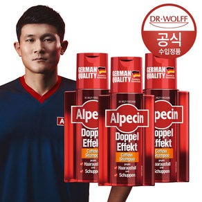 알페신 더블이펙트 카페인 샴푸 200ml, 3개