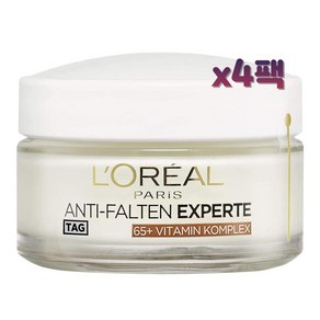 로레알 페이셜 모이스춰라이저 안티에이징 데이 크림 50ml x4팩 (60대 화장품), 4개