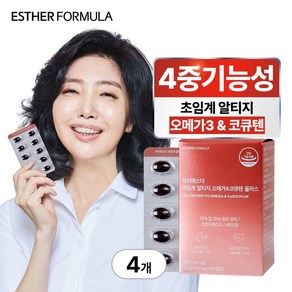 여에스더 초임계 알티지 오메가&코큐텐 플러스, 4개, 60정