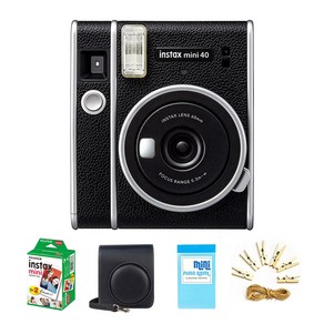인스탁스 미니 40 즉석 카메라 + 미니 필름 2팩 + 케이스 + 1단 앨범 + 포토 라인, mini40, 1세트