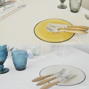 [꼬떼따블 본사] 앤틱 디너 플레이트 21cm (2colo), 1개, 엠버(37787)